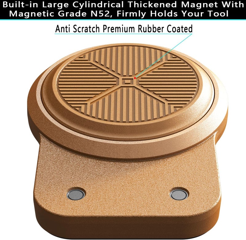 TOLHOLDER Magnetic Tool Holder | Strong Magnet Clip-On Belt Holster for Wrench, Pliers, Screw Driver, Hammer, Screws, Nails, Sockets, Trowel, Drill Bit, or Any Magnetic Tool and Hardware Holder - Image 2